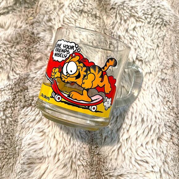 Vintage 1978 McDonald's Garfield & Odie Glass Mug - Picture 2 of 8